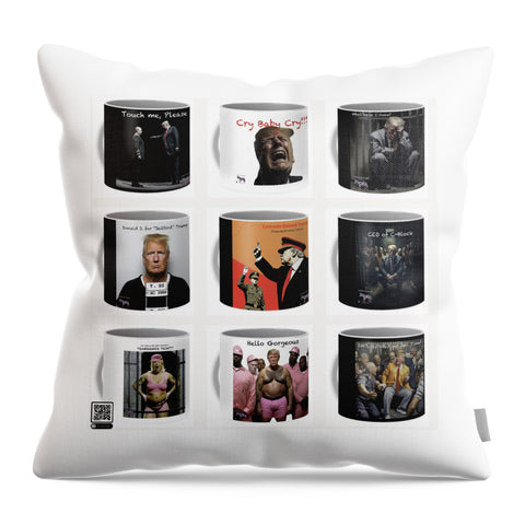 Trump's - Convict Coffee Cups 2 - Throw Pillow