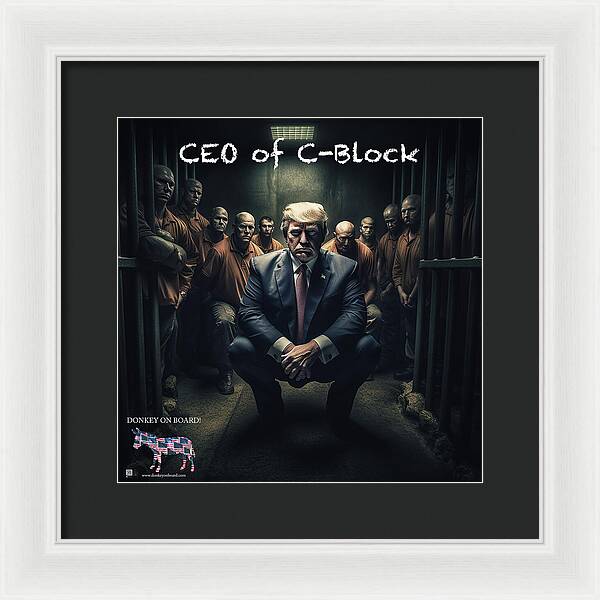CEO of C Block - Framed Print