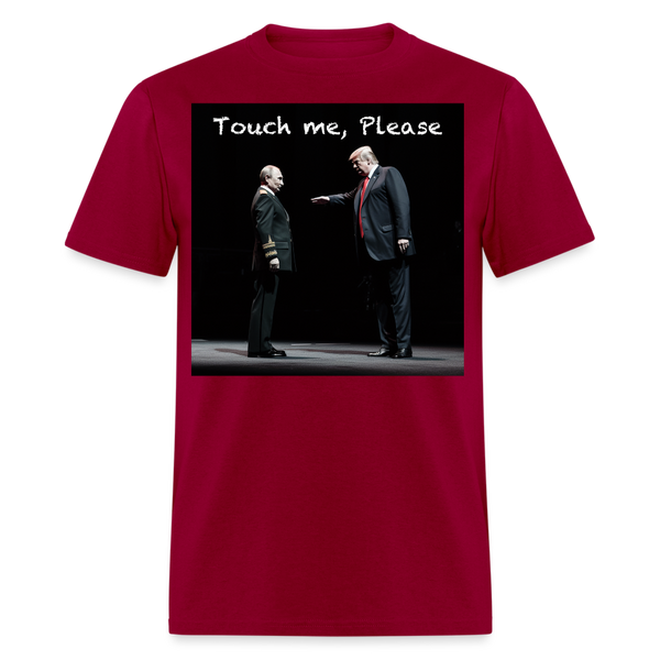"Touch Me Please" Putin Unisex Classic T-Shirt - dark red