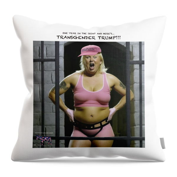 Transgender Trump - Throw Pillow