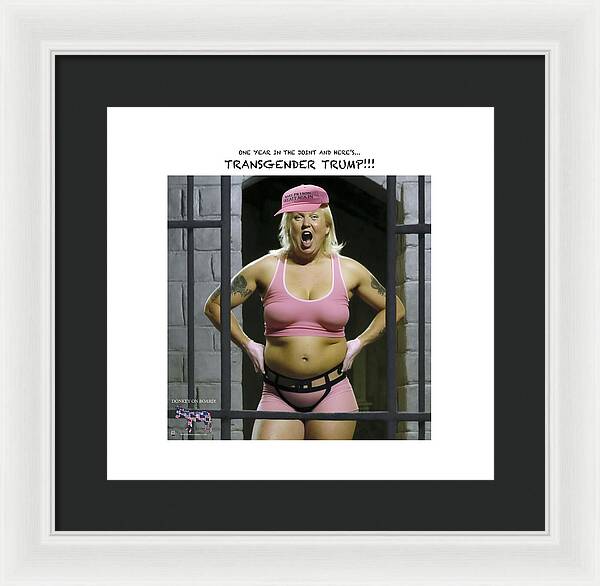 Transgender Trump - Framed Print