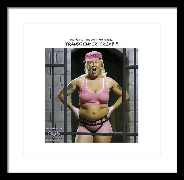 Transgender Trump - Framed Print